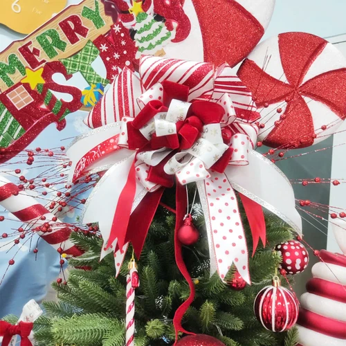 Cây Thông Noel PE 3 Loại Lá Cao 1m8 Full Phụ Kiện Tone Kẹo Ngọt Ngào Đón Giáng Sinh