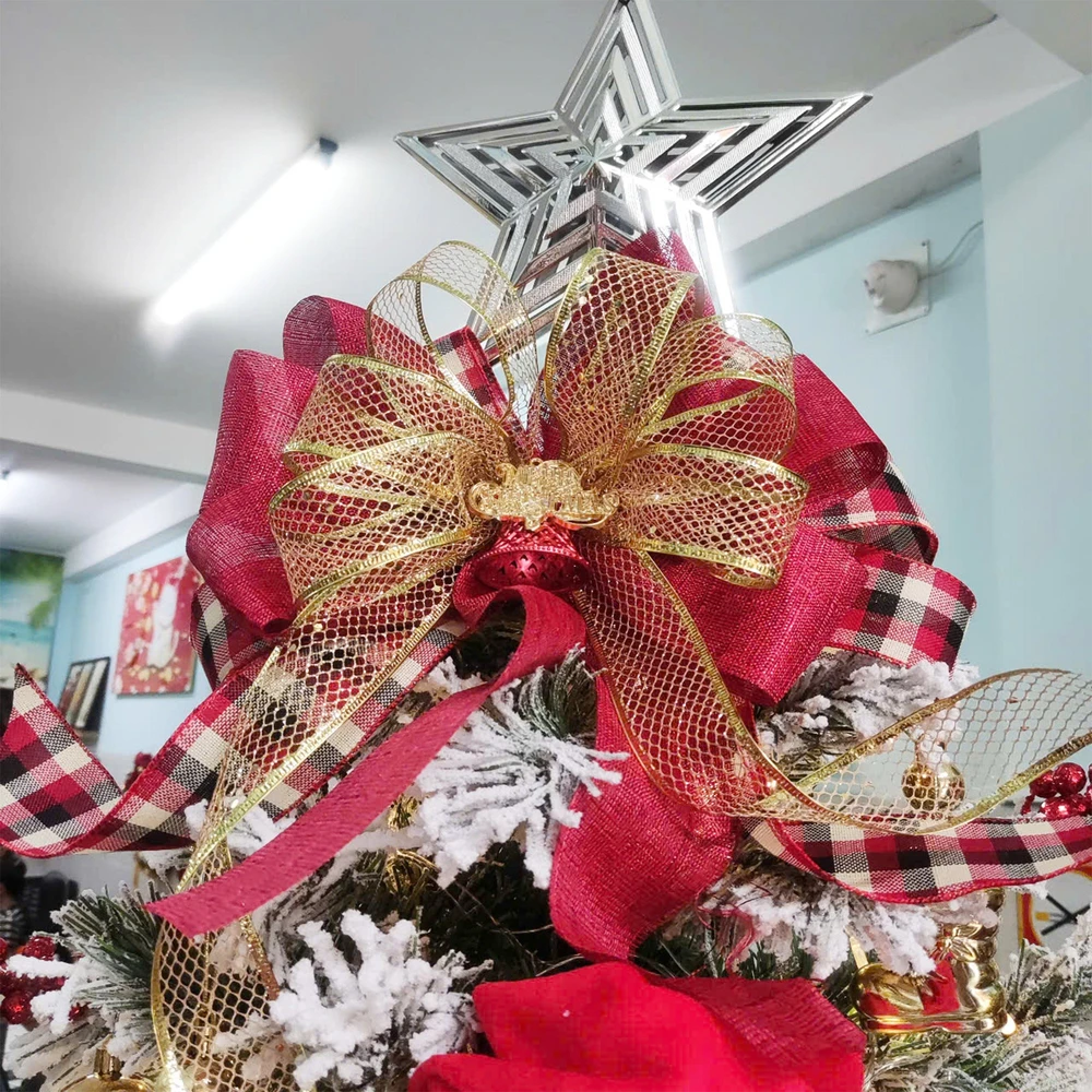 Cây Thông Noel Phủ Tuyết 2m1 Full Phụ Kiện Gấu Đón Giáng Sinh