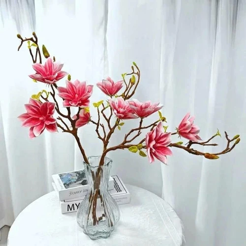 Cành hoa mộc lan kép nhiều màu trang trí