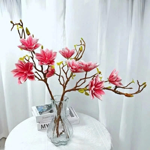 Cành hoa mộc lan kép nhiều màu trang trí