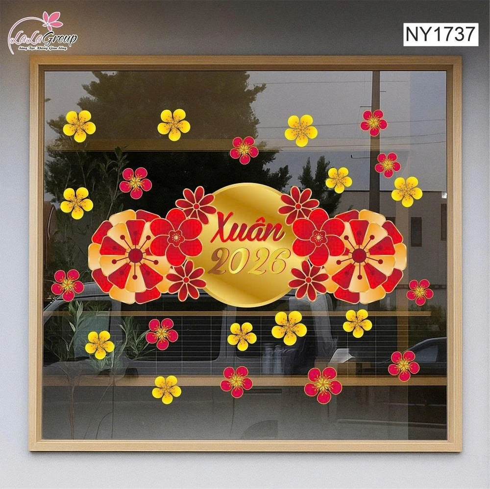 Decal Trang Trí Tết Mẹt Xuân Bính Ngọ 2026