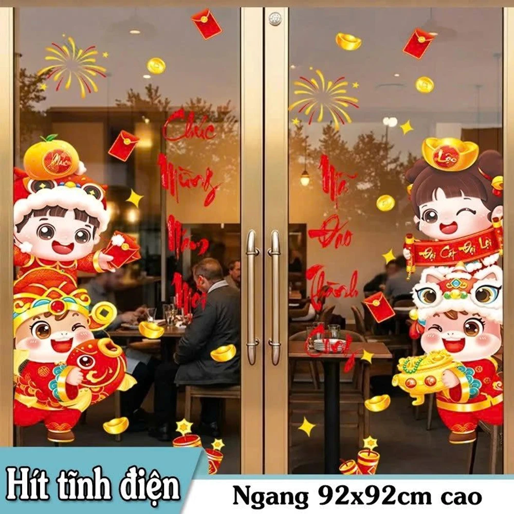 Decal tĩnh điện 2 mặt đại cát đại lợi