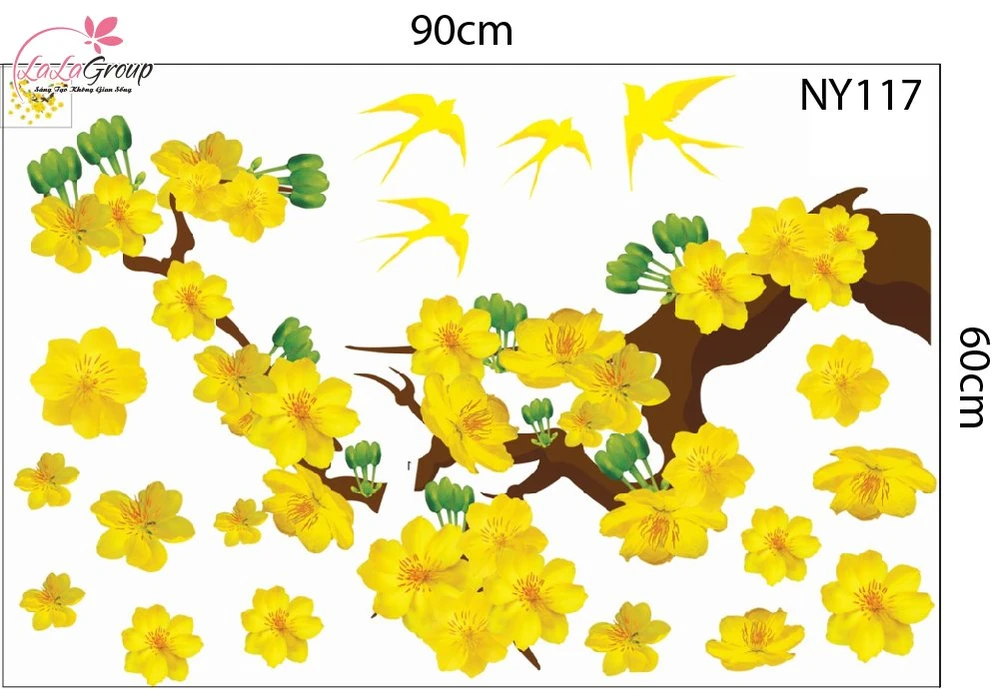 Combo Decal Trang Trí Tết Xuân 2026 Vạn Sự Như Ý Phát Tài Phát Lộc