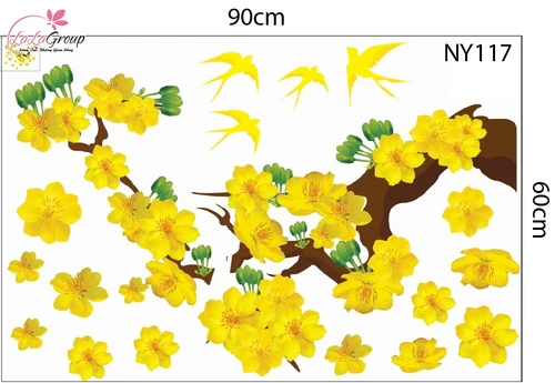 Combo Decal Trang Trí Tết Xuân 2026 Vạn Sự Như Ý Phát Tài Phát Lộc