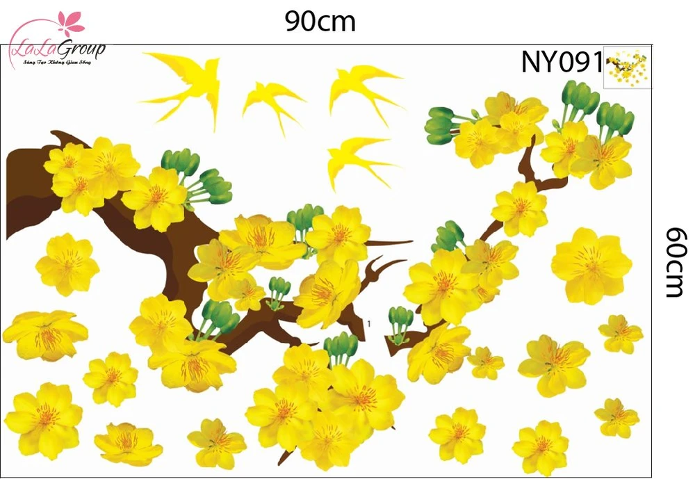 Combo Decal Trang Trí Tết Xuân 2026 Vạn Sự Như Ý Phát Tài Phát Lộc