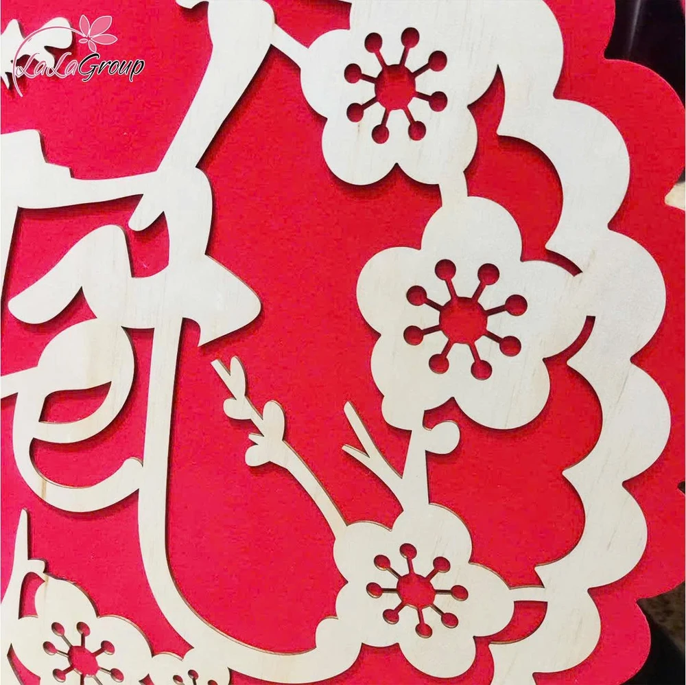 Bảng gỗ chữ tết đỏ trang trí tết