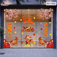Combo Decal Trang Trí Tết Xuân Bính Ngọ Vạn Sự Như Ý Tấn Tài Tấn Lộc
