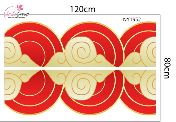 Combo Decal Trang Trí Tết Xuân Bình Ngọ Thần Tài Phát Lộc