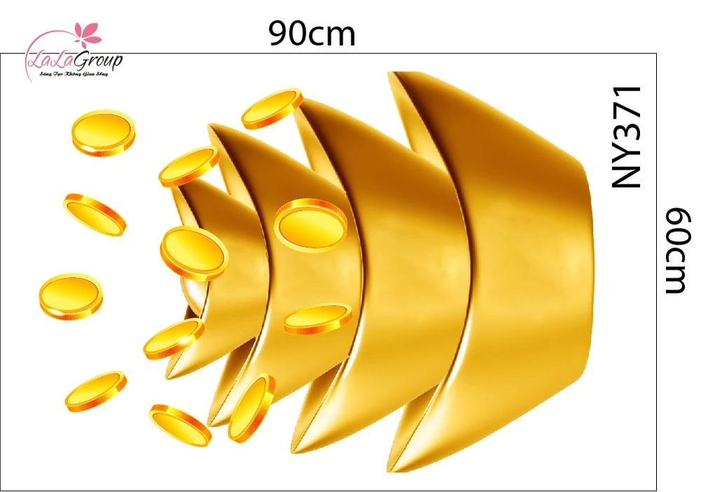 Combo Decal Trang Trí Tết Happy New Year 2026