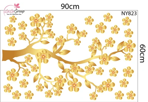 Combo Decal Trang Trí Tết Happy New Year 2026