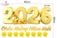Decal Trang Trí Tết Bính Ngọ 2026 Chúc Mừng Năm Mới Phát Tài Phát Lộc