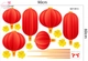 Decal Trang Trí Tết Lồng Đèn Rước Lộc
