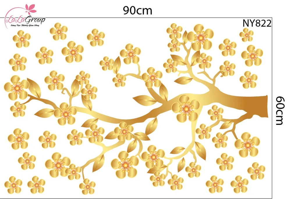 Combo Decal Trang Trí Tết Cây Thần Tài 2026