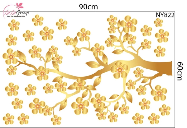 Combo Decal Trang Trí Tết Cây Thần Tài 2026