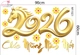Decal Trang Trí Tết Chúc Mừng Năm Mới 2026 Cát Tường