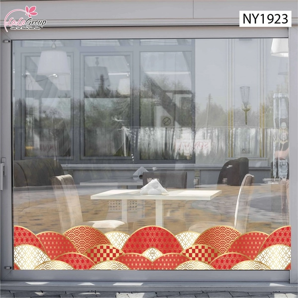 Decal Trang Trí Tết Mây Ngũ Sắc
