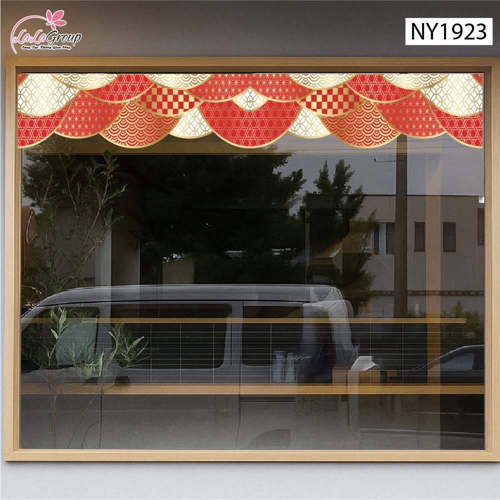 Decal Trang Trí Tết Mây Ngũ Sắc