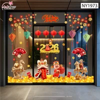 Combo Decal Trang Trí Tết Thần Tài Chúc Mừng Năm Mới Tấn Tài Tấn Lộc