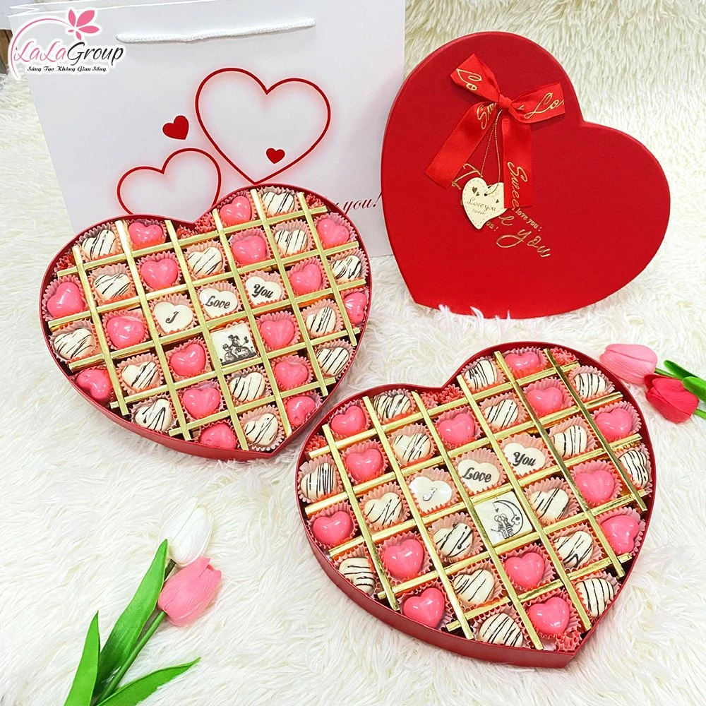 Hộp Socola 33 Viên Quà Tặng Tình Nhân Ngọt Ngào Chữ I Love You