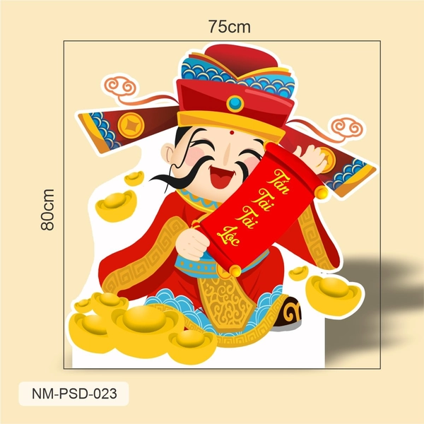 Standee Trang Trí Tết Thần Tài Chúc Tết