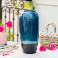 Bình Hoa Gốm Xanh Dương