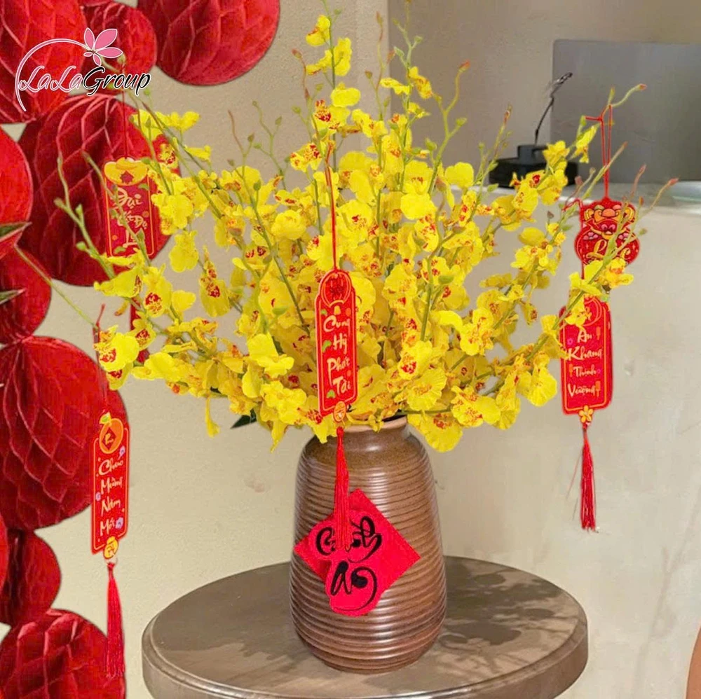 Bình hoa lan vũ nữ tài lộc khởi sắc