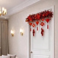 Dây đào đông kèm lồng đèn trang trí tết