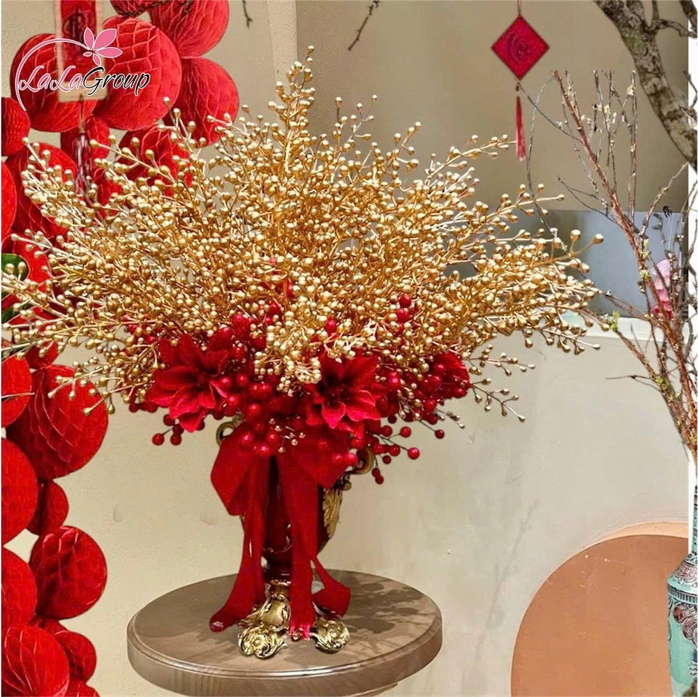 Bình hoa đào đông xuân thịnh vượng