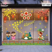 Combo decal trang trí tết bé chúc tết vạn sự như ý