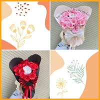 Bó hoa sáp thơm 20 hoa hồng 7 lớp mix các loại hoa xinh xắn ngọt ngào