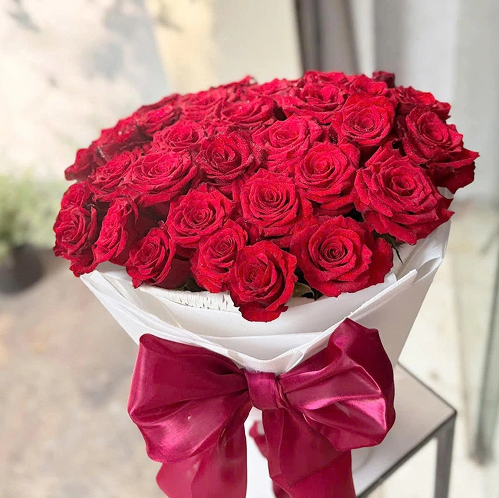 Bó 30 Hoa Hồng Đỏ Tươi Cao Cấp