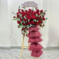 Kệ Hoa Chúc Mừng Khai Trương Đại Cát Tone Đỏ Nổi Bật