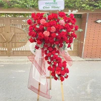 Kệ Hoa Chúc Mừng Tân Gia Tone Đỏ Phú Quý An Cư