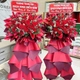 Kệ Hoa Khai Trương Mừng Đại Hội 2 Tầng Tone Đỏ Nổi Bật