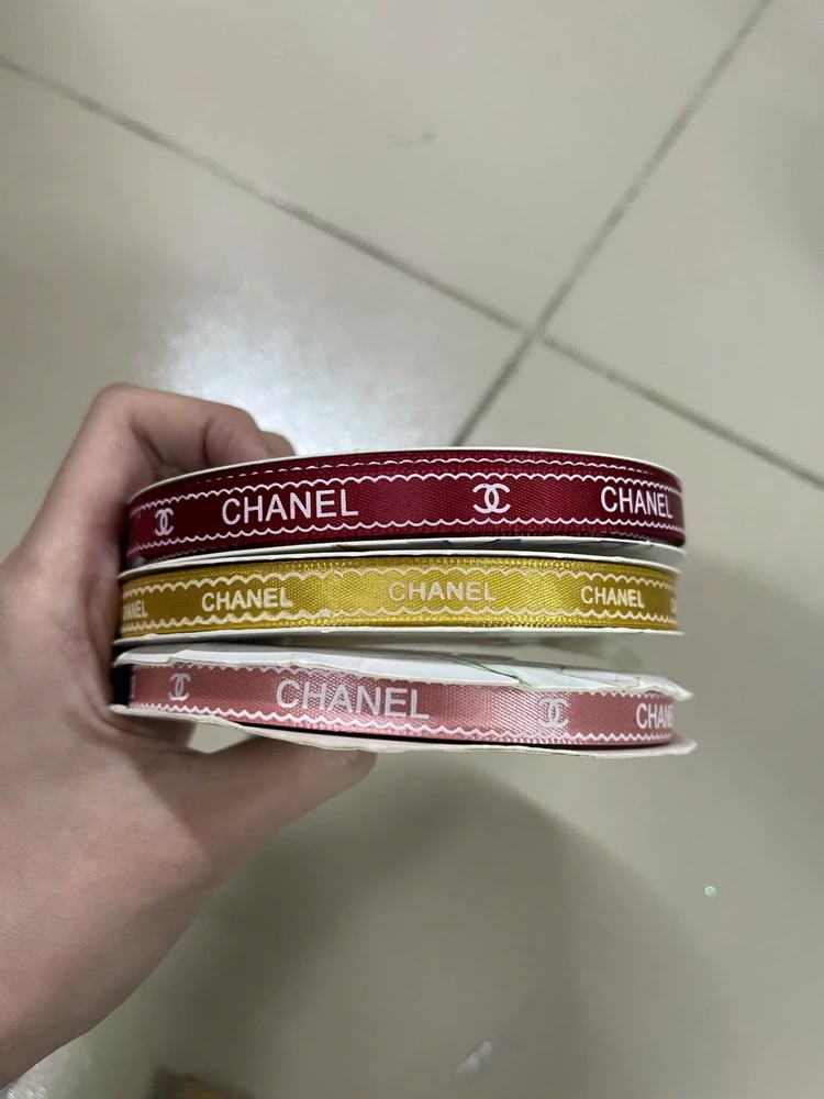 Cuộn dây ruy băng chanel nhiều màu