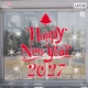 Decal trang trí Noel happy new year 2027