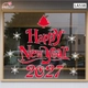 Decal trang trí Noel happy new year 2027