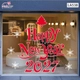 Decal trang trí Noel happy new year 2027