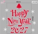 Decal trang trí Noel happy new year 2027