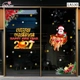 Combo Decal Trang Trí Noel Merry Christmas Ông Già Noel Cưỡi Tuần Lộc Đón Giáng Sinh