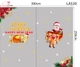 Combo Decal Trang Trí Noel Merry Christmas Ông Già Noel Cưỡi Tuần Lộc Đón Giáng Sinh