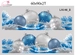 Combo Decal Trang Trí Noel Người Tuyết Và Cây Thông Xanh Dương