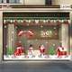 Combo Decal Trang Trí Noel Ông Già Noel Người Tuyết Và Ngôi Nhà Tuyết Xinh Xắn