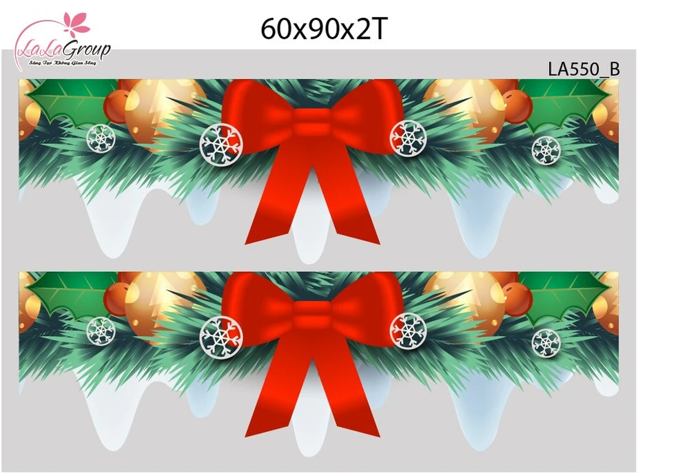 Combo Decal Trang Trí Noel Ông Già Noel Cưỡi Tuần Lộc Và Người Tuyết Vui Nhộn