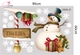 Combo Decal Trang Trí Noel Ông Già Noel Cưỡi Tuần Lộc Và Người Tuyết Vui Nhộn