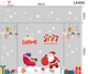 Combo Decal Trang Trí Noel Ông Già Noel Và Những Phần Quà Xinh Xắn