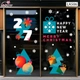Combo Decal Trang Trí Noel Những Cây Thông Và Những Quả Châu Sắc Màu