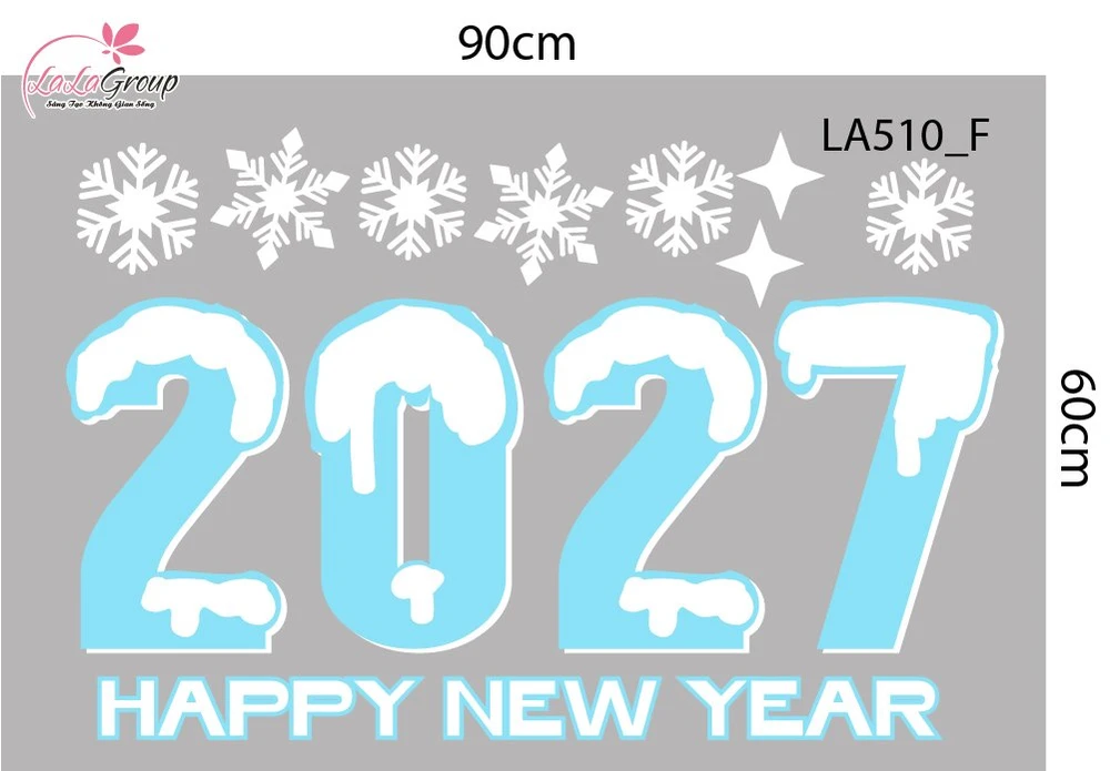 Combo Decal Trang Trí Noel Người Tuyết Và Những Ngôi Nhà Ấm Áp Chào Đón Giáng Sinh