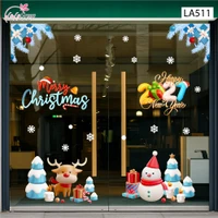 Combo Decal Trang Trí Noel Người Tuyết Và Tuần Lộc Cùng Những Phần Quà Xinh Xắn