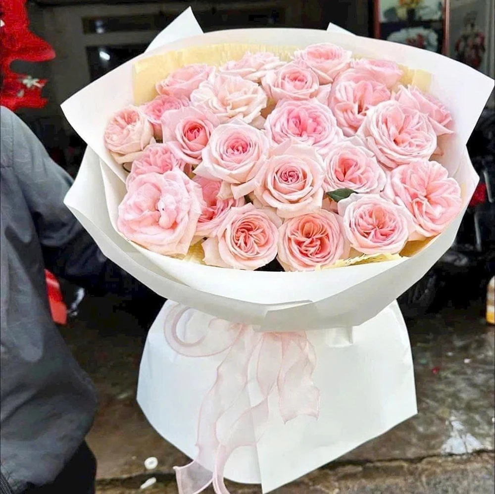 Bó Hoa Hồng Ohara Màu Hồng Xinh Xắn Quà Tặng Ngọt Ngào